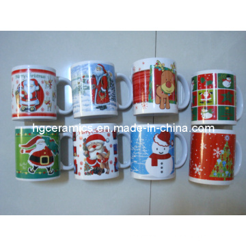 Tasse de Noël Pringting, tasse en céramique de 11 oz